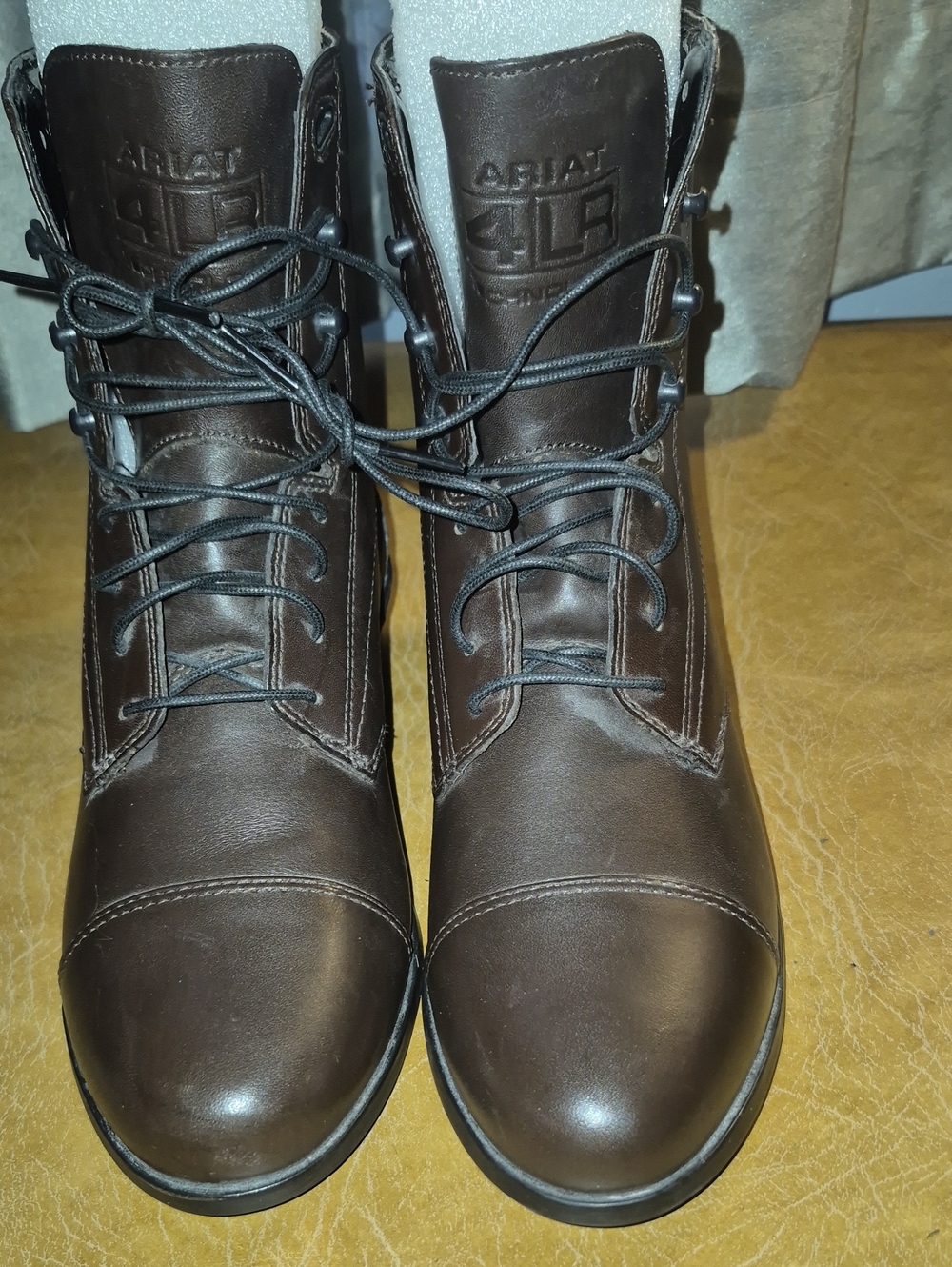 Ariat Womens Heritage IV Lace Paddock Brown Leather Boots Size 6b..like New